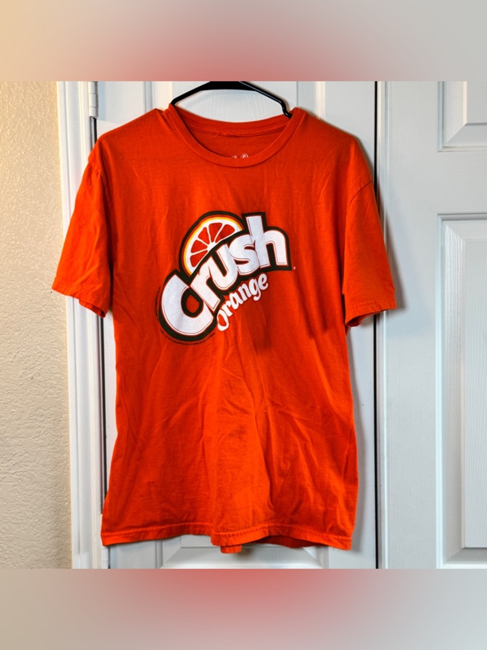 Orange Crush Nostalgia Orange T-Shirt By Tee Luv Mens Size Large 100% Cotton